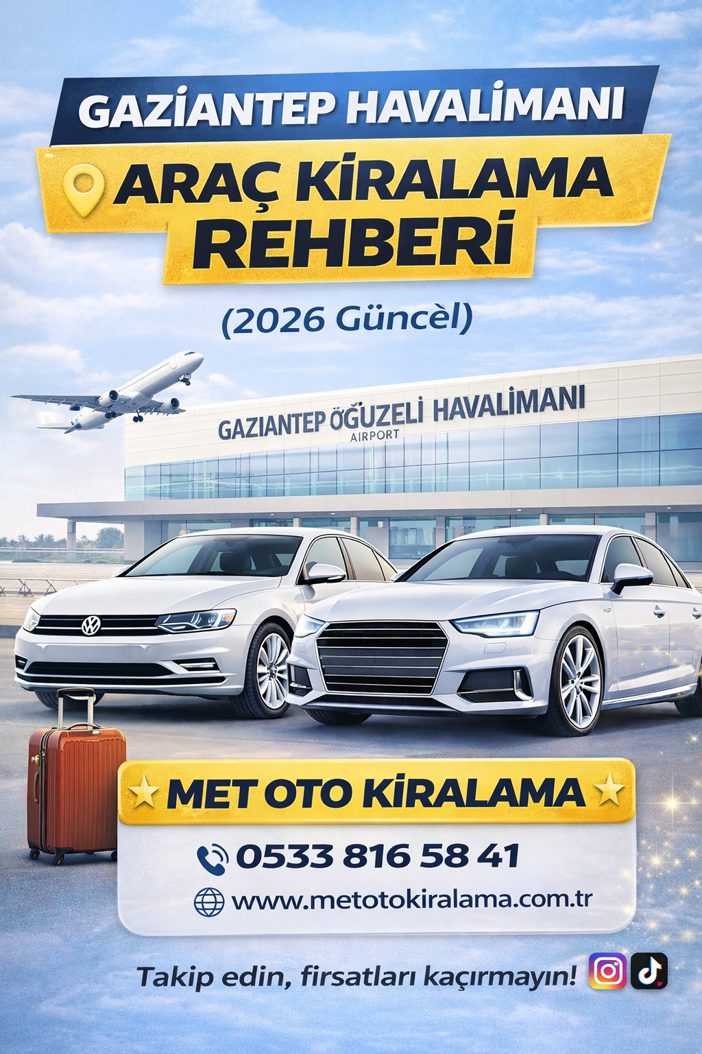 Gaziantep Havalimanı Araç Kiralama Rehberi 2026 Güncel